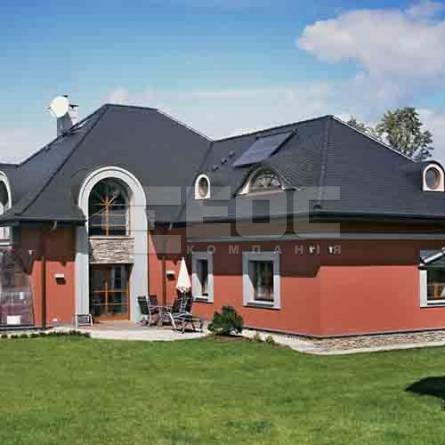 Керамічна черепиця Braas Опал антрацитова ангобована