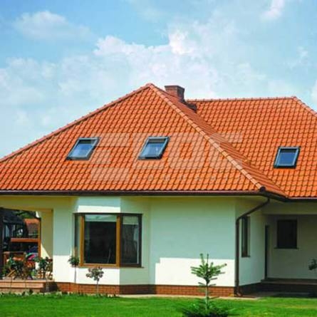 Керамічна черепиця Braas Рубін 13V мідна ангобована