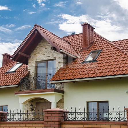 Керамічна черепиця Braas Рубін 13V мідна ангобована