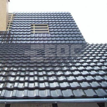 Керамическая черепица Braas Топаз 11V иссиня черная глазурованная