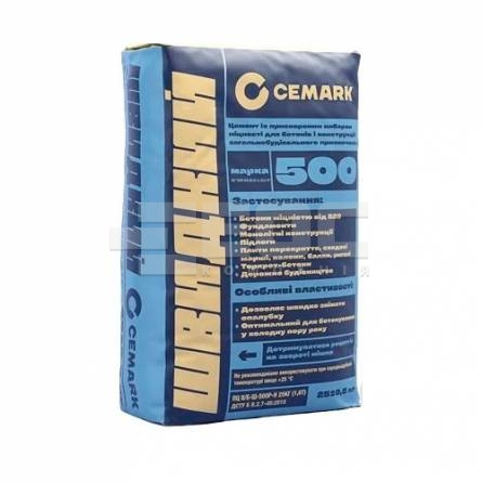Цемент M-500 Cemark ПЦ II/А-Ш-500, 25 кг быстрый