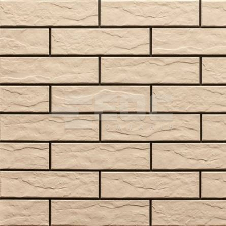 Клинкерная фасадная плитка Krem рустикальная 245х65х7