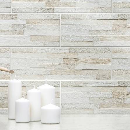 Клинкерная фасадная плитка Kallio Cream 450x150x9