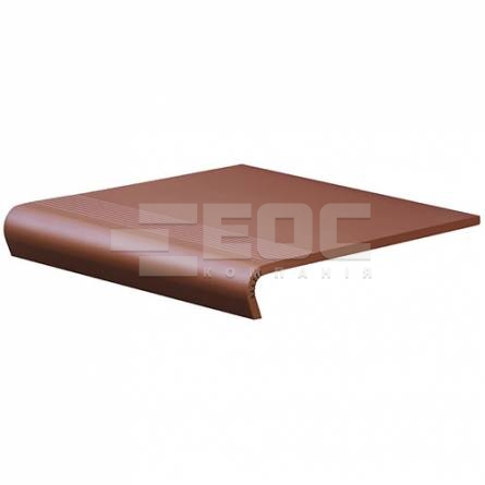Клинкерная ступень с капиносом Cerrad гладкая Rot 