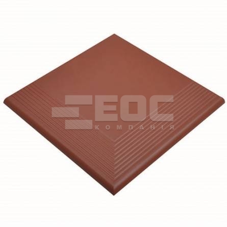 Клінкерна кутова сходинка Cerrad гладка Rot 300x300x11