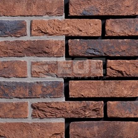 Кирпич ручной формовки Engels Koper Roodbont WF 210x100x50