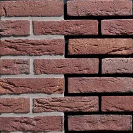 Фасадна плитка ручного формування Donkerrood Gereduceerd DF 215x20x65