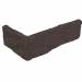 Кутова плитка ручного формування Gabbro DF 215/100х65х20