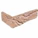 Угловая плитка ручной формовки Geel Rose Zilverzand WF 210/100х50х20