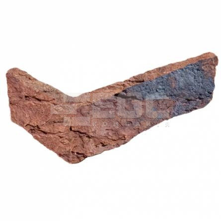 Угловая плитка ручной формовки Koper Roodbont DF 215/100х65х20