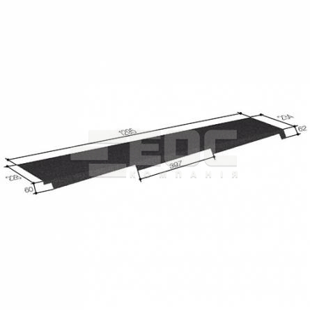 Боковой фартук правый 400 Dark Silver