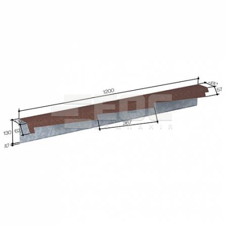 Кожух ветровой доски левый 368 Cedar