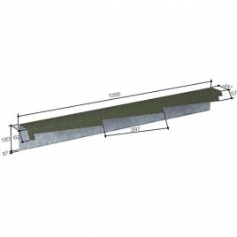 Кожух ветровой доски левый 400 Greenstone