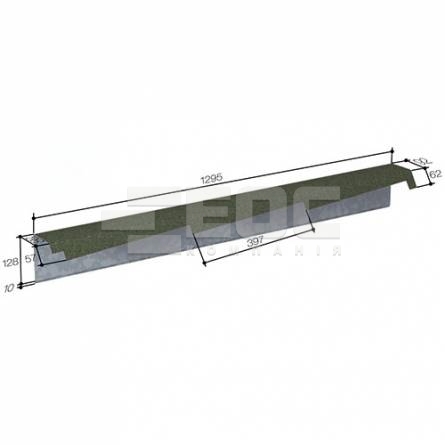 Кожух ветровой доски правый 400 Greenstone