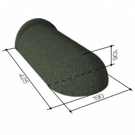 Круглый конек конечный 190 Sage