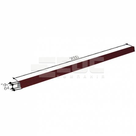 Ребровой конек 225 Burgundy