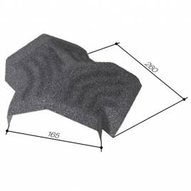 Тройник для треугольного конька 15-45 Charcoal