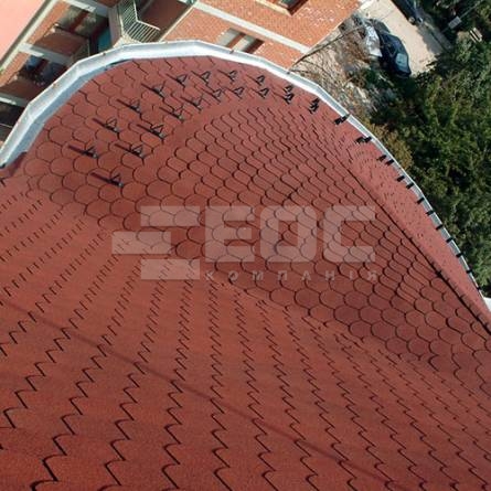 Битумная черепица Superglass-Biber 10 Tile Red