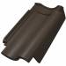 Бічна права керамічна черепиця Z5 темно-коричнева ангобована
