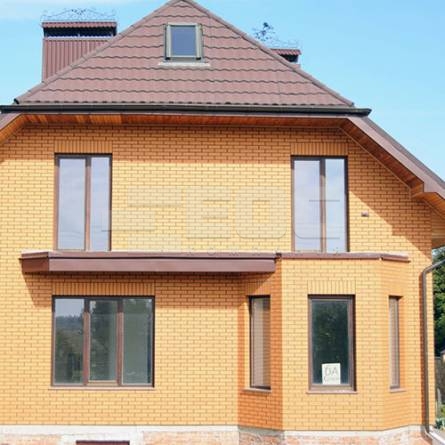 Клинкерный кирпич Керамейя Янтарь 250х120х65 пустотность 36%