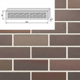 Клинкерный кирпич Керамейя Магма Диабаз 490х90х40