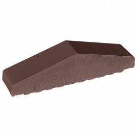 Профільна цегла для огорожі повнотіла 03 Natural Brown 310/250х65х78