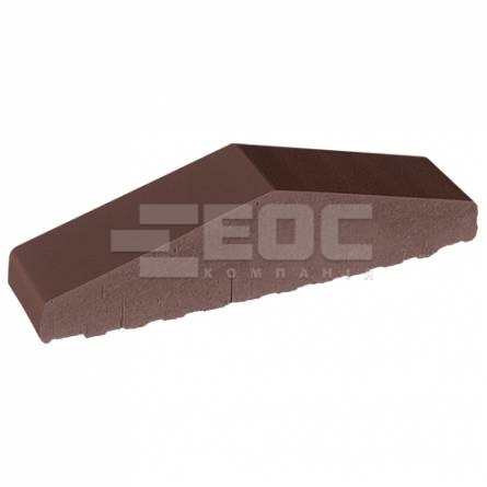 Профильный кирпич для ограждений полнотелый 03 Natural Brown 310/250х65х78 