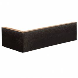 Кутова клінкерна плитка King Klinker 17 Onyx Black 240/115х71х10