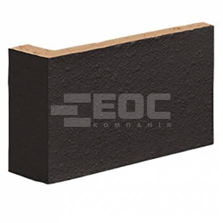 Кутова клінкерна плитка King Klinker 18 Volcanic Black 120/35х65х10