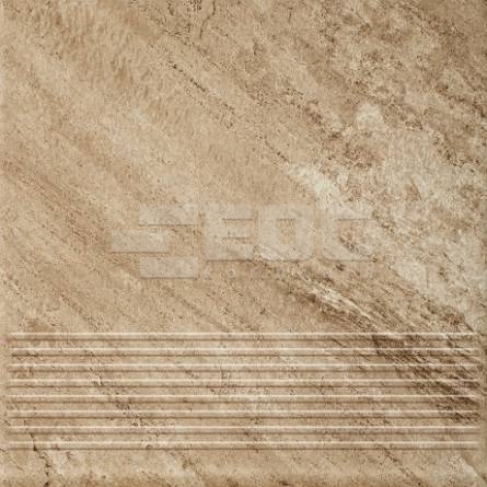 Клінкерна сходинка проста Paradyz Mattone Pietra Beige 300х300х8,5
