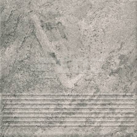 Клінкерна сходинка проста Paradyz Mattone Pietra Grafit 300х300х8,5