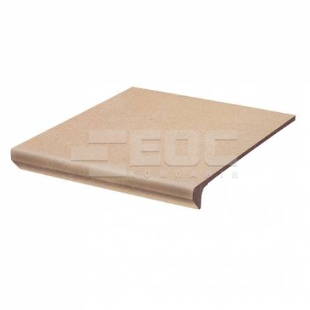 Клинкерная ступень с капиносом простая Paradyz Mattone Sabbia Beige 300х330х38