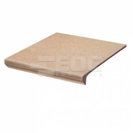 Клинкерная ступень с капиносом простая Paradyz Mattone Sabbia Beige 300х330х38