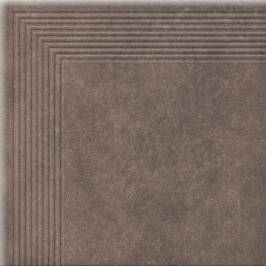 Клинкерная угловая ступень Cerrad Cottage cardamon 300x300x9