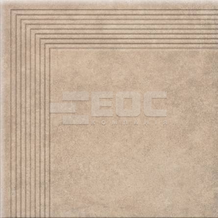 Клинкерная угловая ступень Cerrad Cottage masala 300x300x9
