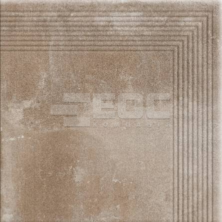 Клинкерная угловая ступень Cerrad Piatto Sand 300x300x9