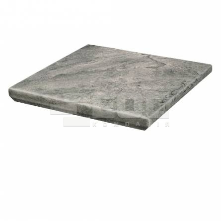 Клінкерна кутова сходинка з капіносом Paradyz Mattone Pietra Grafit 330х330х38