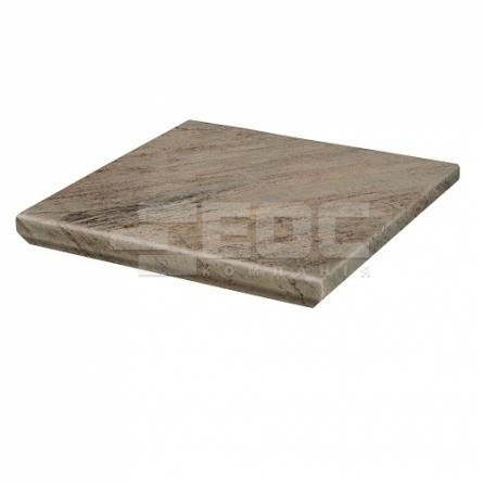 Клинкерная угловая ступень с капиносом Paradyz Mattone Pietra Ochra 330х330х38