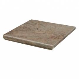 Клінкерна кутова сходинка з капіносом Paradyz Mattone Pietra Ochra 330х330х38