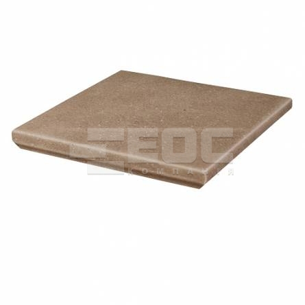 Клінкерна кутова сходинка з капіносом Paradyz Mattone Sabbia Brown 330х330х38
