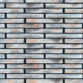 Лицевой кирпич Good Brick Белая патина 500х100х40