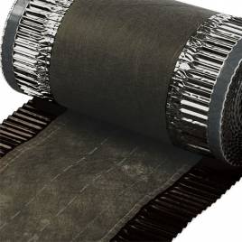 Коньковая вентиляционная лента Vent-Roll 390 RAL 8019