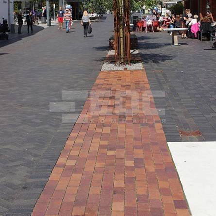 Тротуарна клінкерна бруківка 04 Rotbraun Bunt 240x55x52