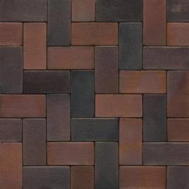 Тротуарна клінкерна бруківка 04S Rotbraun Bunt Spezial 200x65x52