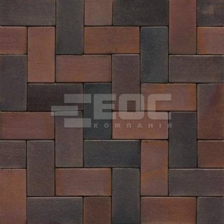 Тротуарна клінкерна бруківка 04S Rotbraun Bunt Spezial 240x55x52