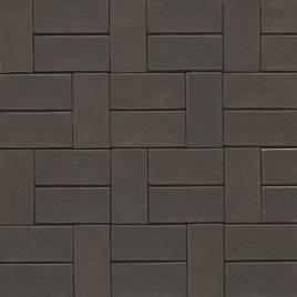 Тротуарная клинкерная брусчатка 05 Eisenschmelz Schwarzbraun 200x65x52
