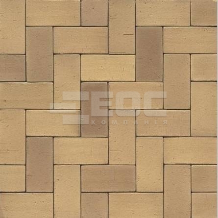 Тротуарная клинкерная брусчатка 06 Hellbraun Bunt 200x65x52