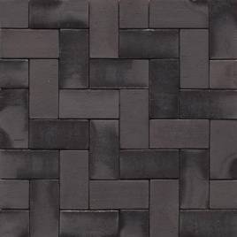 Тротуарная клинкерная брусчатка 15 Schwarz Bunt Edelglanz 240x55x52