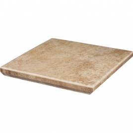 Клинкерная угловая ступень с капиносом Ilario Beige 330х330х38 Paradyz