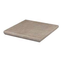 Клінкерна кутова сходинка з капіносом проста Viano Beige 330х330х38 Paradyz